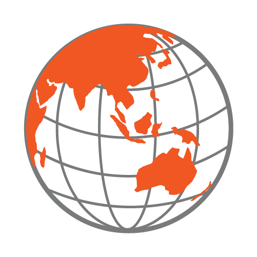 Глобус Азиатско-Тихоокеанского региона