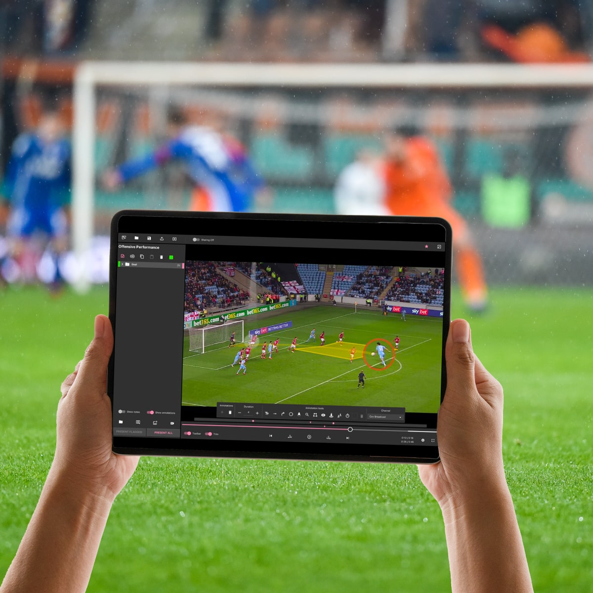 Video Analysis tech of a football match