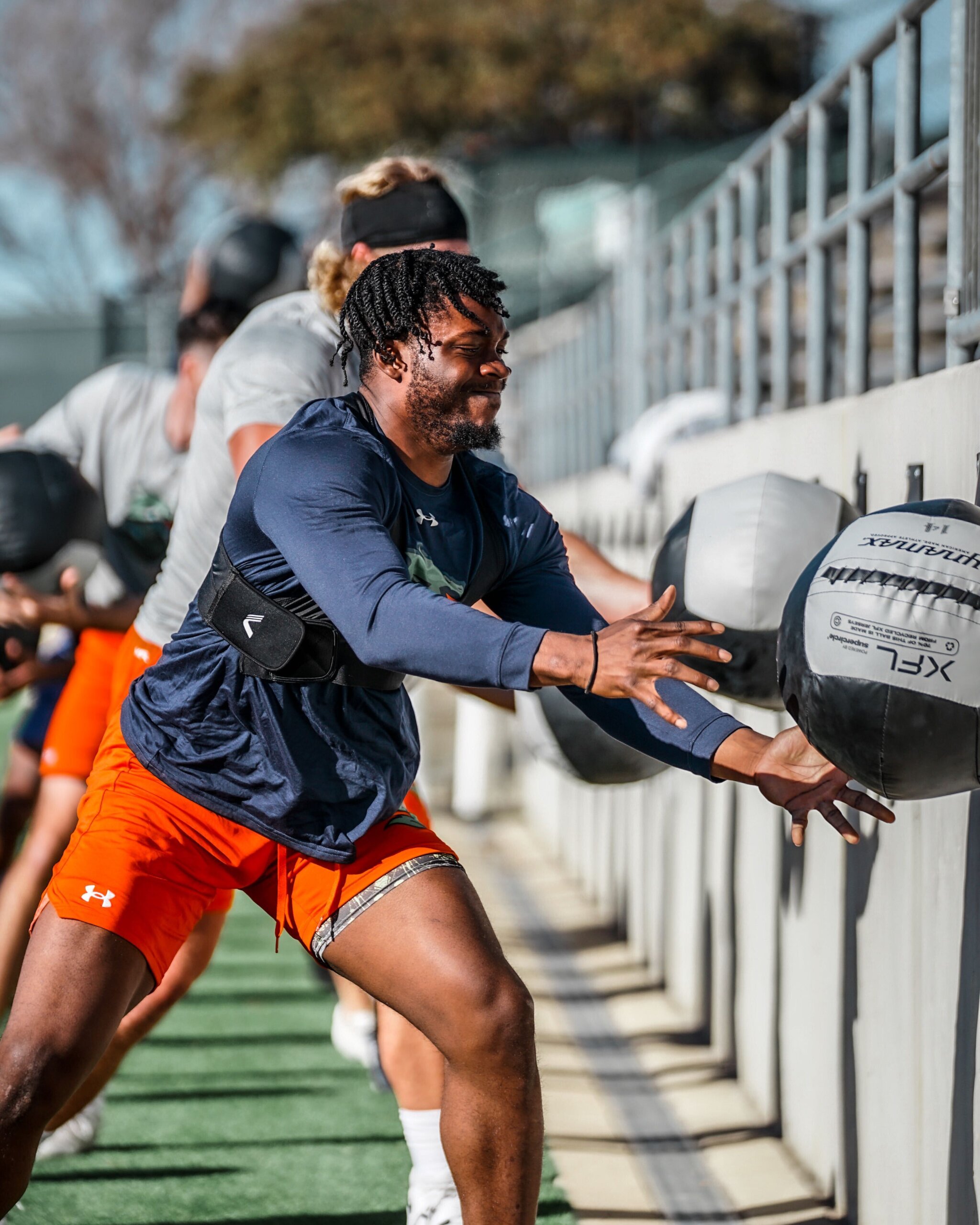 XFL player wearing Catapult's cutting-edge solutions