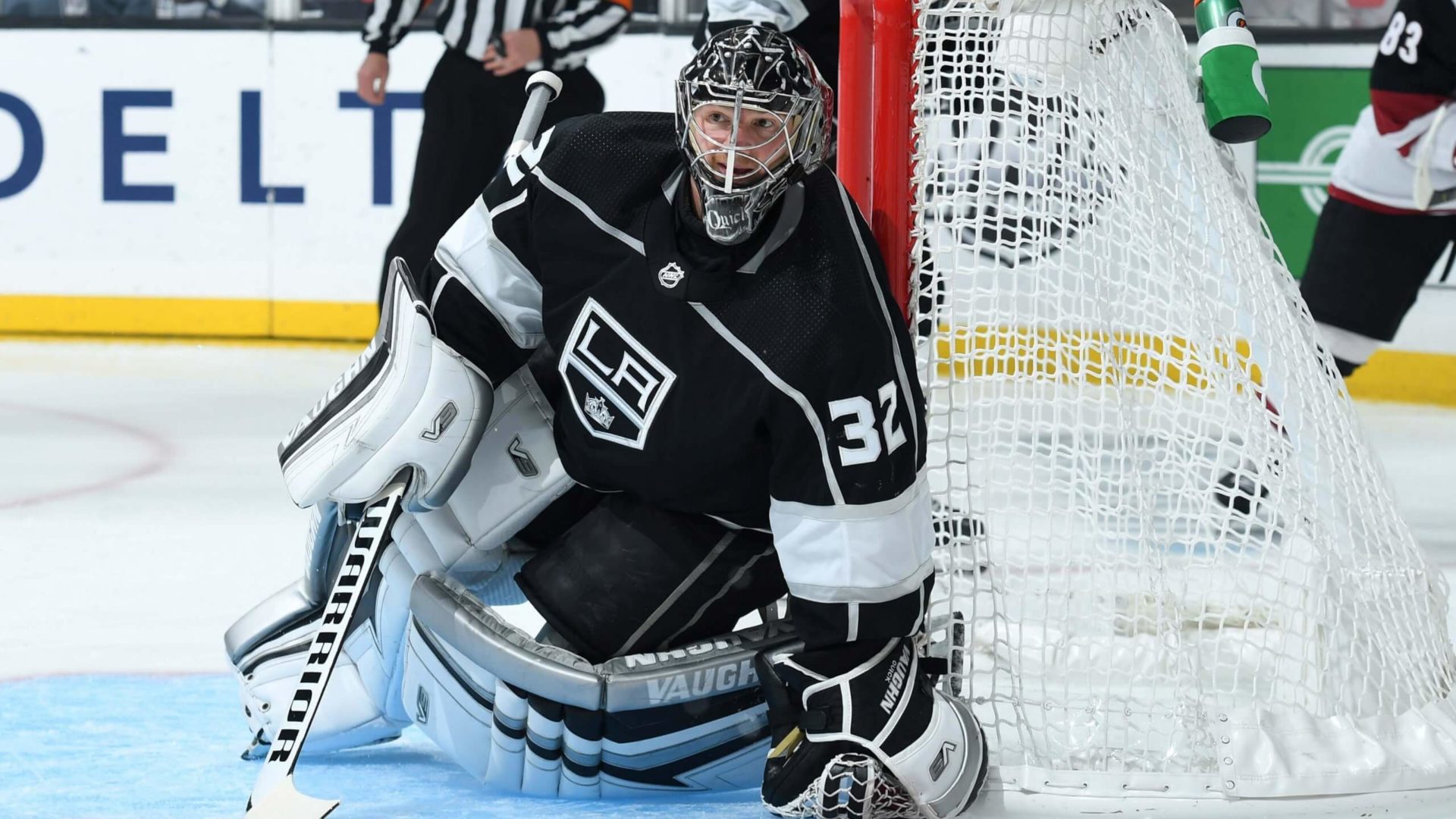Jonathan Quick #32 of the Los Angeles Kings