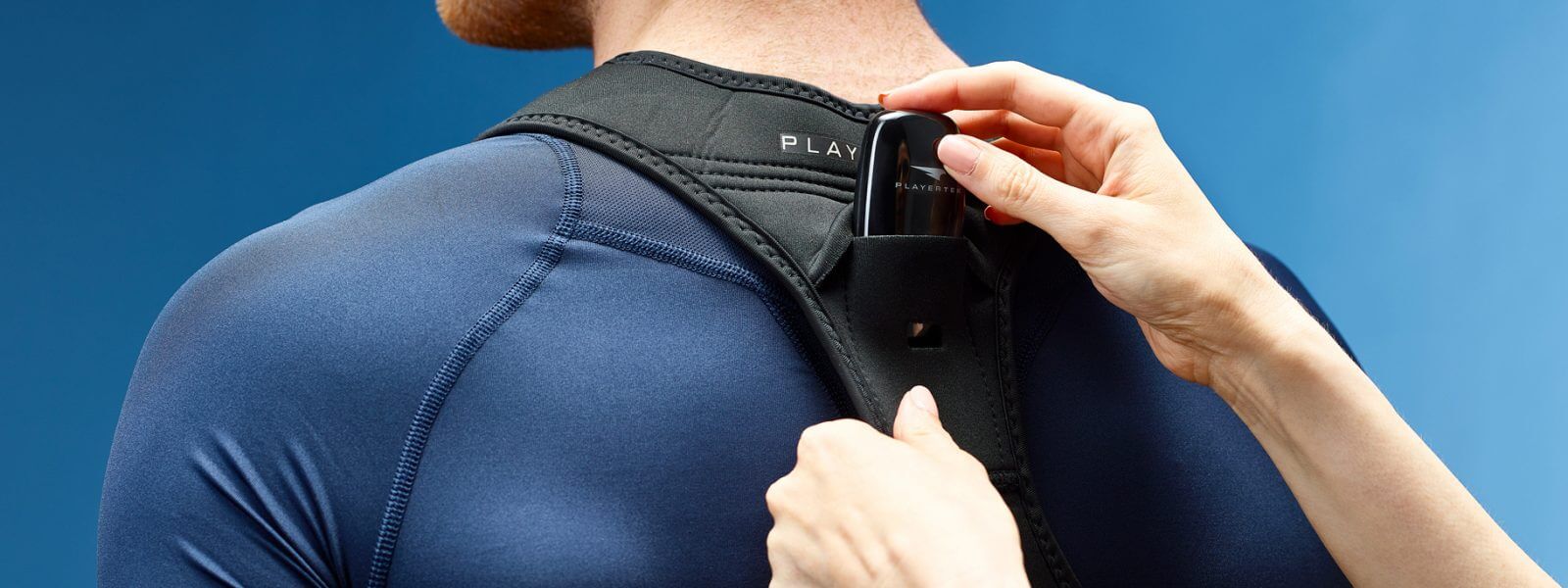 Appareil PlayerTek placé dans un gilet Catapult