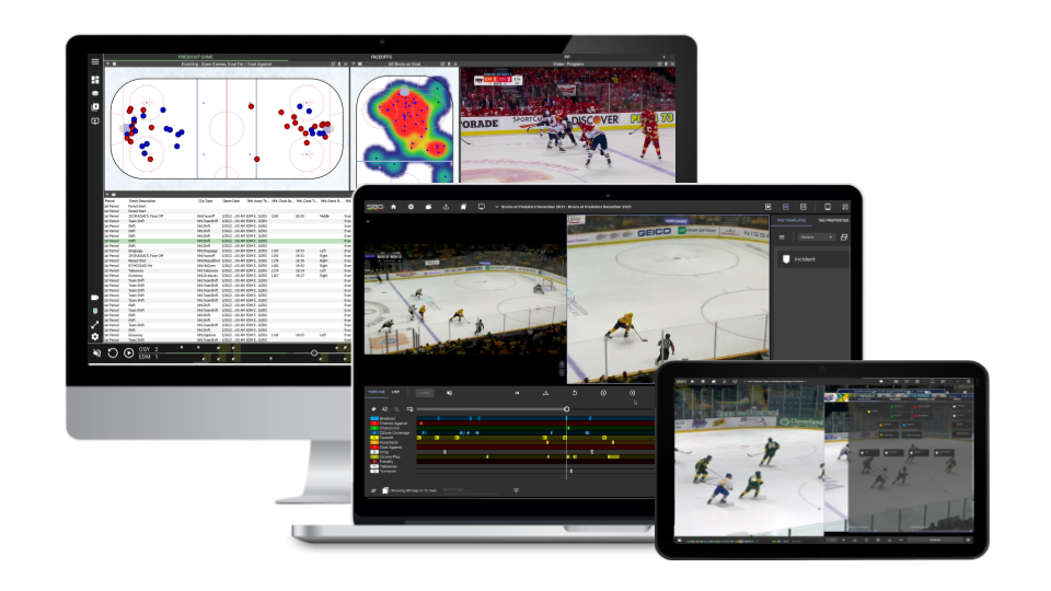 Plataforma de video de próxima generación de Catapult para hockey