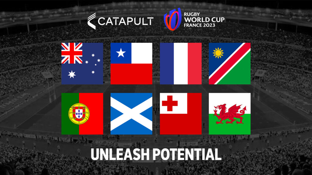 Catapult apoya a 8 equipos en la Copa Mundial de Rugby 2023 en Francia