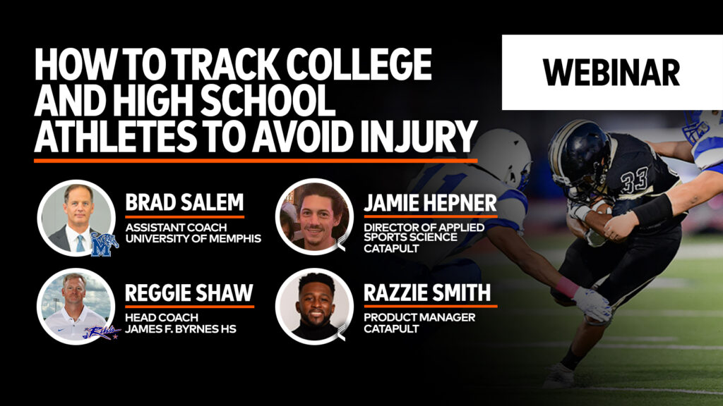Webinar: Como acompanhar atletas universitários e do ensino médio para evitar lesões
