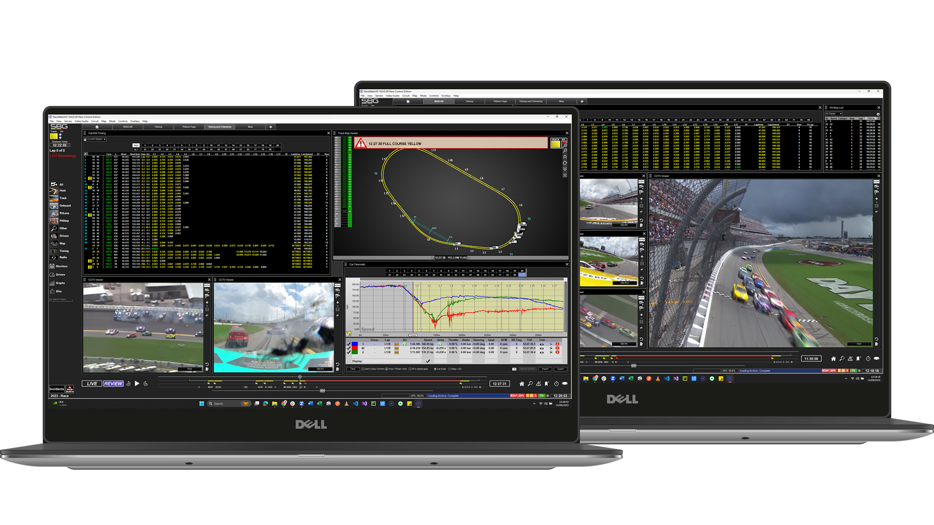  O conjunto RaceWatch de sofisticados sistemas de análise de dados, visualização, vídeo e estratégia está em uso constante pelos organizadores e equipes de corrida ao longo da temporada, tanto na pista quanto nas fábricas de equipes em todo o mundo.