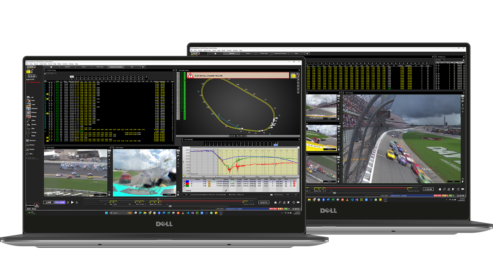El paquete RaceWatch de sofisticados sistemas de análisis de datos, visualización, video y estrategia es utilizado constantemente por los organizadores de carreras y los equipos durante toda la temporada, tanto en la pista como en las fábricas de los equipos en todo el mundo.