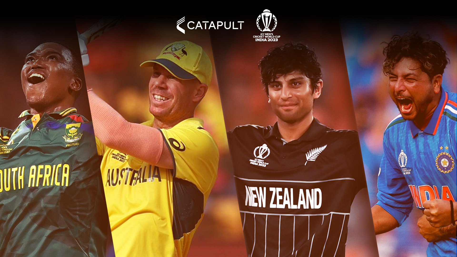 2023 年板球世界杯 - 所有弹射器半决赛：南非、澳大利亚、新西兰、印度