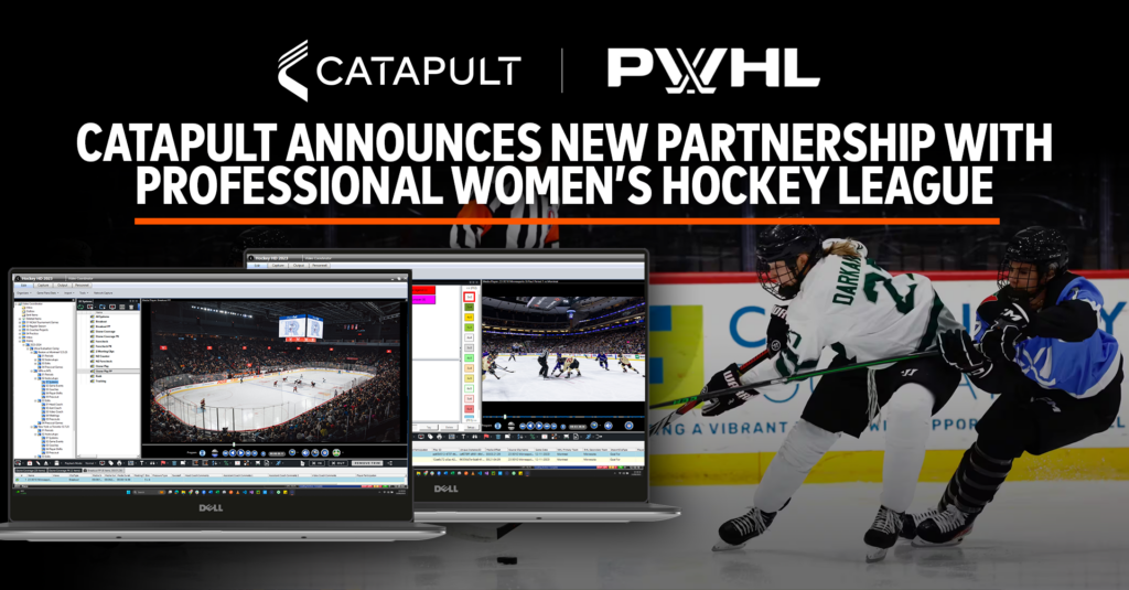 Catapult x PWHL logo lock up